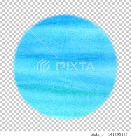Watercolor Ocean Circle Logo Template 141895185
