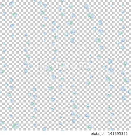Seamless watercolor pattern with delicate transparent air bubbles scattered across light, turquoise and dark backgrounds. Minimal aquatic design for fabric, wallpaper, packaging and marine projects Seamless watercolor pattern with delicate transparent air bubbles scattered across light, turquoise and dark backgrounds. Minimal aquatic design for fabric, wallpaper, packaging and marine projects 141895333