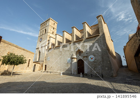 Historic Ibiza Cathedral in Dalt Vila a UNESCO World Heritage Site 141895546