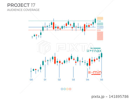 Candle diagrams business in color. Finance Charts. Candle diagrams business in color. Finance Charts. 141895786