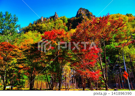 層雲峡の紅葉　(北海道上川郡上川町) 141896390