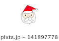 サンタクロースの顔 141897778