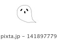 シンプルな顔のおばけのイラスト 141897779