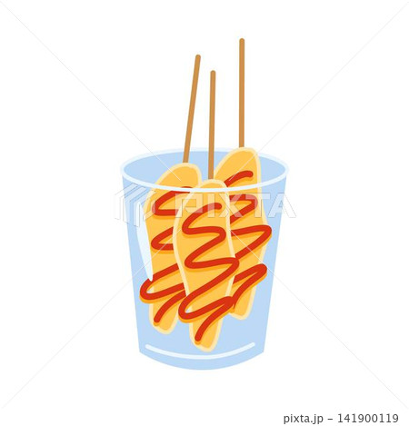 egg roll stick in plastic cup telur gulung 141900119