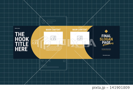gold and dark blue social media carousel post template gold and dark blue social media carousel post template 141901809