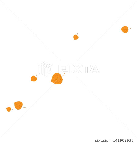 Falling autumn leaves illustration 141902939
