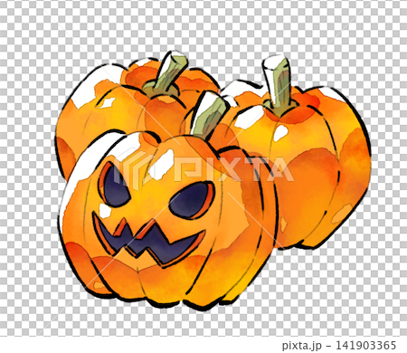 Pumpkin / Jack-o'-lantern / Halloween / Illustration / Classic / Illustration material / PNG material Pumpkin / Jack-o'-lantern / Halloween / Illustration / Classic / Illustration material / PNG material 141903365