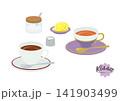 懐かしの喫茶店メニュー　ホットドリンクセット 141903499