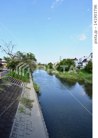 埼玉県行田市風景~忍川を眺める~ 埼玉県行田市風景~忍川を眺める~ 141903796