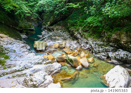 Martvili canyon in Georgia 141905383