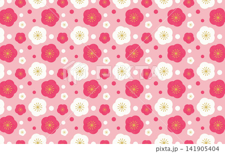 梅の花の背景イラスト 梅の花の背景イラスト 141905404