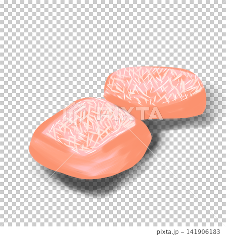 Indian Cham Cham Sweet Bengali Mithai Vector Illustration 141906183
