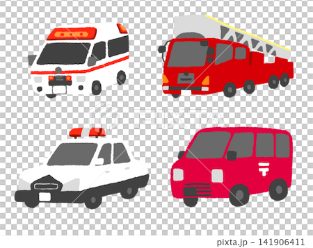 はたらく車のイラストたち はたらく車のイラストたち 141906411