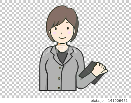 一幅描繪女教師在學校授課的插畫。 一幅描繪女教師在學校授課的插畫。 141906481