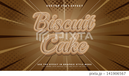 Biscuit Cake Snack Style Editable Text effect Biscuit Cake Snack Style Editable Text effect 141906567