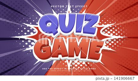 Quiz Game 3d Editable Text Effect Template Quiz Game 3d Editable Text Effect Template 141906667