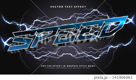 Speed 3D editable text effect Template Speed 3D editable text effect Template 141906861