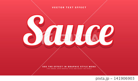 Sauce 3D editable text effect Template Sauce 3D editable text effect Template 141906903