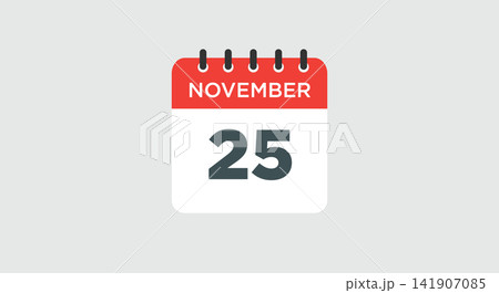 Calendar - November 25 icon Calendar - November 25 icon 141907085