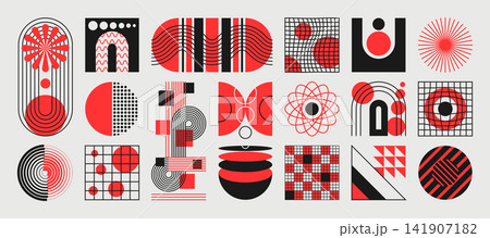 Abstract geometric shape. Line art, stripe minimal. Monochrome boho decoration. Retro circle wave. Art form for poster, modern decorative elements for visual identity. Vector garish element design Abstract geometric shape. Line art, stripe minimal. Monochrome boho decoration. Retro circle wave. Art form for poster, modern decorative elements for visual identity. Vector garish element design 141907182