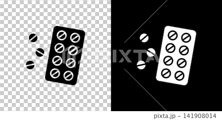錠剤・薬のアイコン PTPシート 錠剤・薬のアイコン PTPシート 141908014