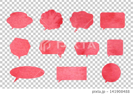 Watercolor fukidashi set Watercolor fukidashi set 141908488