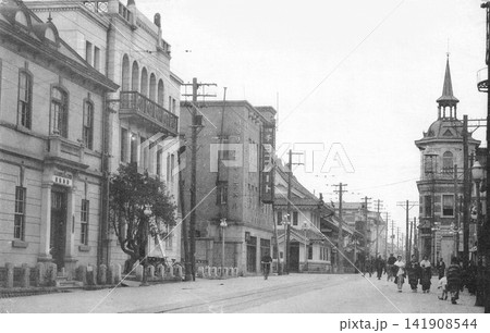古写真　1933-1945年　仙台　芭蕉の辻交差点 141908544