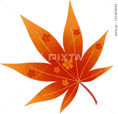 orange maple leaf 141909040