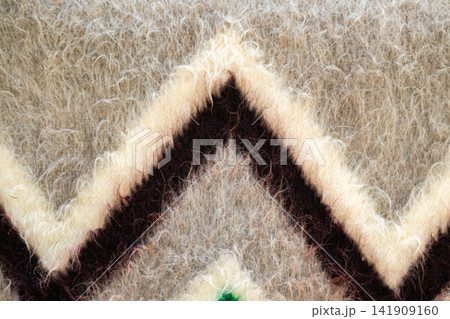 A close-up view of a wool blanket 141909160