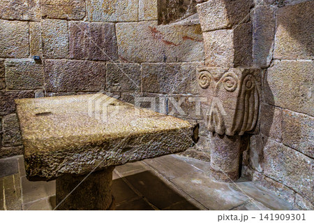 Interior of the crypt of the Monastery of San Salvador of Leyre Interior of the crypt of the Monastery of San Salvador of Leyre 141909301