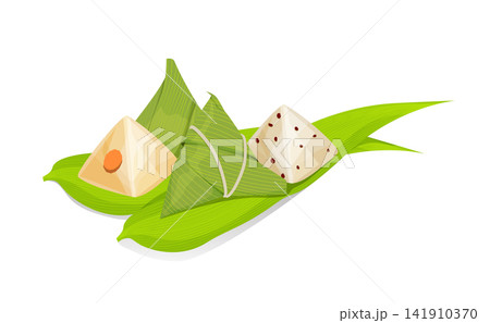 Sweet Red Bean and Savory Egg Yolk Rice Dumplings for Dragon Boat Festival Celebration Sweet Red Bean and Savory Egg Yolk Rice Dumplings for Dragon Boat Festival Celebration 141910370