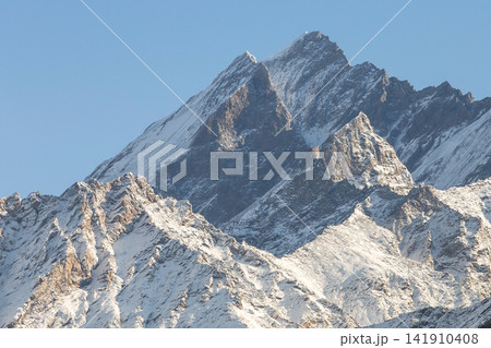 Weisshorn peak Zermatt Swiss Alps Switzerland snowy mountain summit Weisshorn peak Zermatt Swiss Alps Switzerland snowy mountain summit 141910408