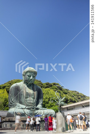 晴天下の鎌倉大仏 141911566