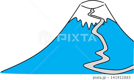 富士山のイラスト 富士山のイラスト 141912883