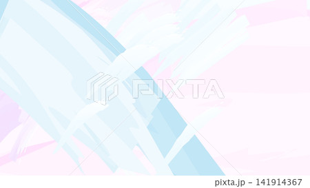 淡い桃色と水色の水彩っぽい和風なイラスト素材 141914367