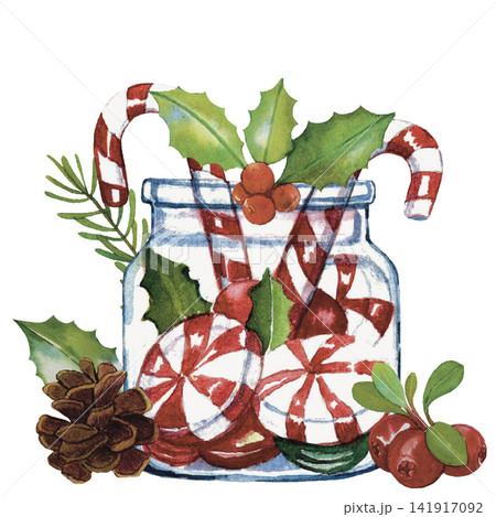 Christmas Candy Cane Gift Basket 141917092