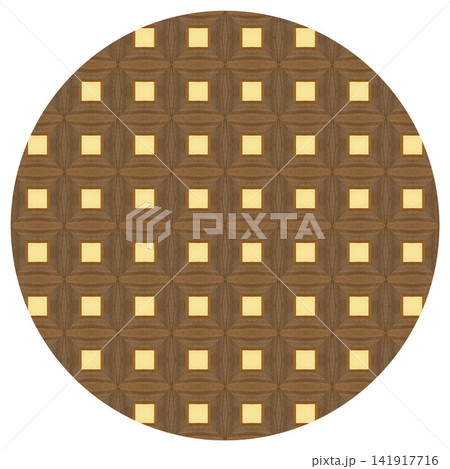 Repeating Walnut and Pine Wood Marquetry Compass Star Parquet Floor Repeating Walnut and Pine Wood Marquetry Compass Star Parquet Floor 141917716