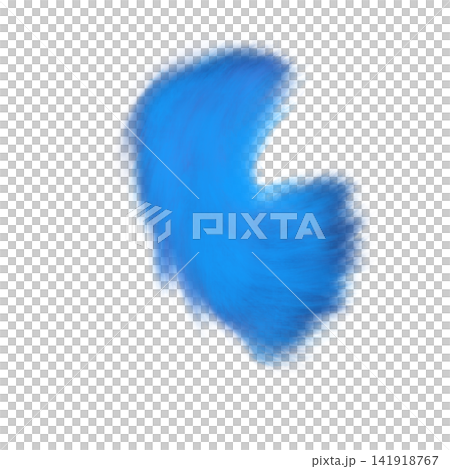 A soft, curved abstract illustration in a vibrant blue color. A soft, curved abstract illustration in a vibrant blue color. 141918767