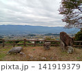 長野県下伊那郡の高台から曇りの日の風景 141919379