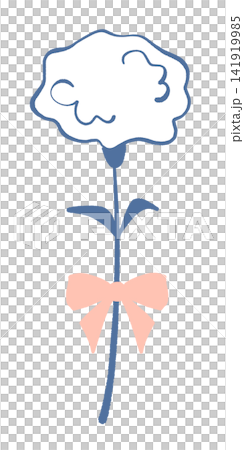 White carnation illustration White carnation illustration 141919985