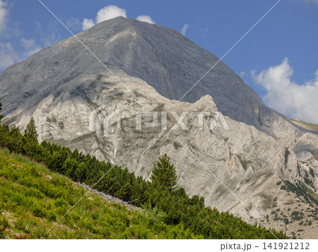 Vihren Peak Pirin Mountains National Park Bulgaria pyramid summit near Bansko 141921212