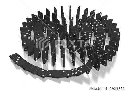 3D black dominoes 3D black dominoes 141923251