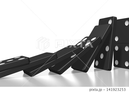 3D black dominoes 141923253