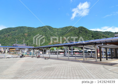 鬼怒川温泉の駅前風景 鬼怒川温泉の駅前風景 141924839