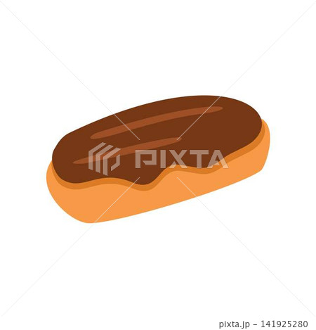 illustration of a chocolate eclair pastry dessert illustration of a chocolate eclair pastry dessert 141925280