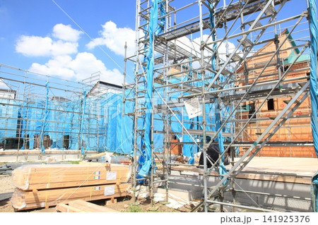 木造建築現場 戸建て住宅 木造建築現場 戸建て住宅 141925376