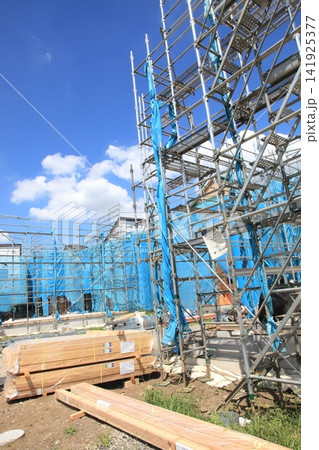 木造建築現場　戸建て住宅 141925377