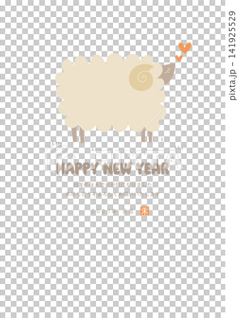 Cute vector illustrations for 2027 Year of the Sheep New Year's cards Cute vector illustrations for 2027 Year of the Sheep New Year's cards 141925529