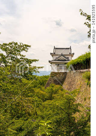 岡山県津山市の津山城(鶴山公園)に復元された備中櫓と美しい石垣 岡山県津山市の津山城(鶴山公園)に復元された備中櫓と美しい石垣 141925595