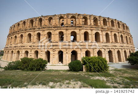 Amphitheater of El Jem in Djem, Tunisia Amphitheater of El Jem in Djem, Tunisia 141925742